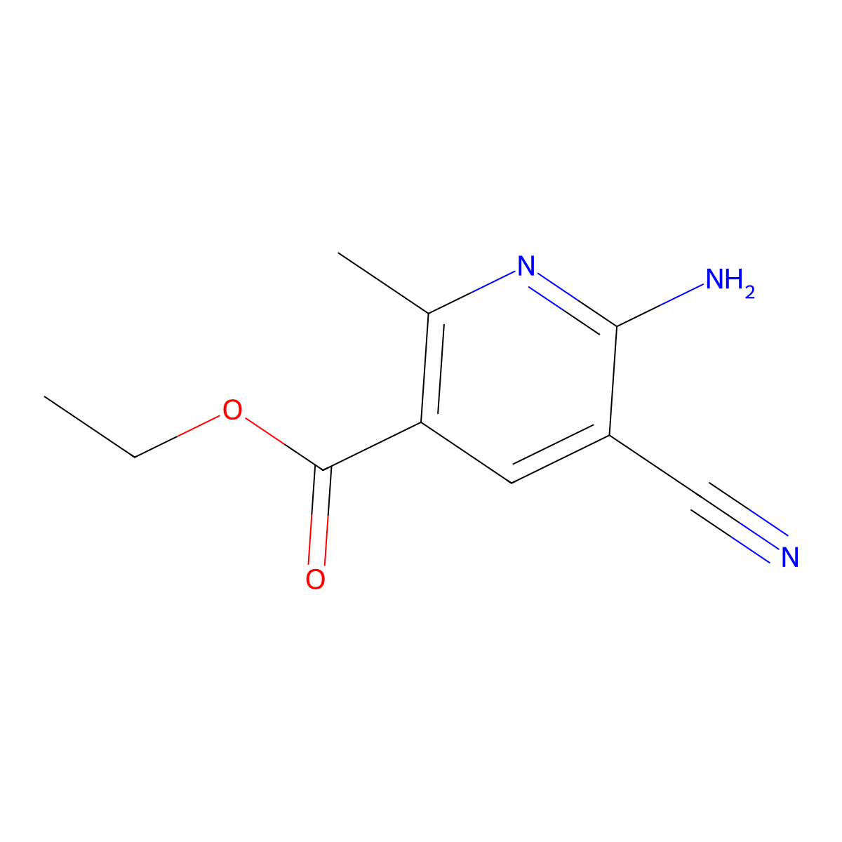 Ethyl 6-amino-5-cyano-2-methylpyridine-3-carboxylate molecular structure, CAS 137522-47-5