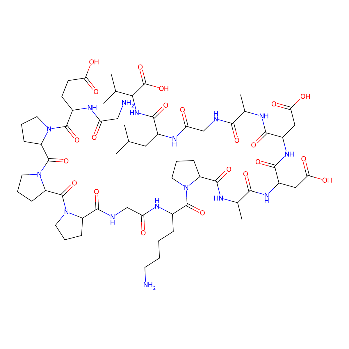 Bpc-157 molecular structure, CAS 137525-51-0