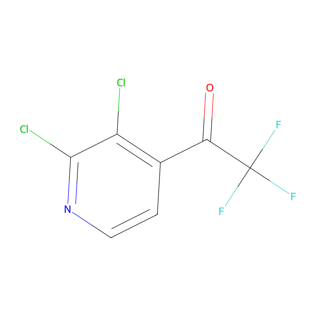 1-(2,3-Dichloropyridin-4-yl)-2,2,2-trifluoroethanone molecular structure, CAS 1375303-08-4