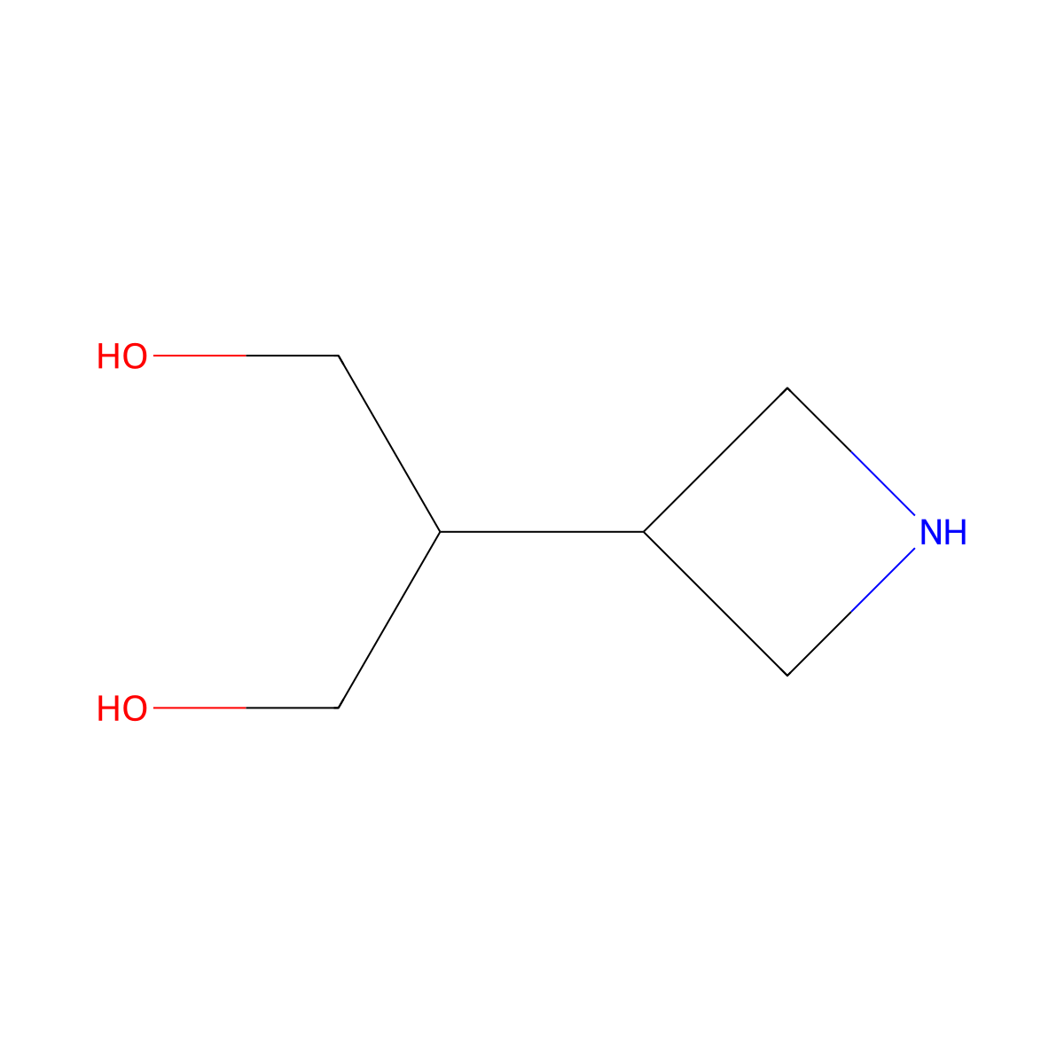 2-(Azetidin-3-yl)propane-1,3-diol molecular structure, CAS 1375303-16-4