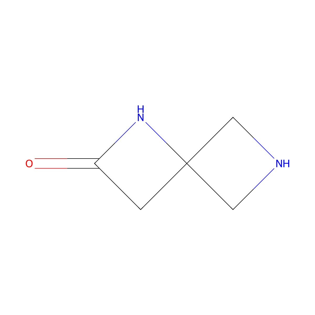 1,6-Diazaspiro[3.3]heptan-2-one molecular structure, CAS 1375304-04-3