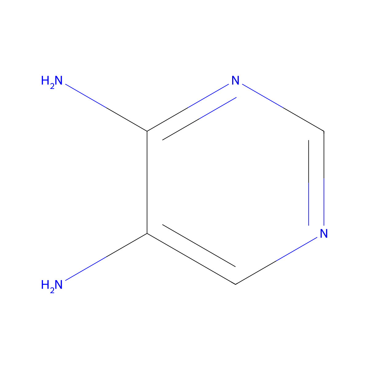 4,5-Diaminopyrimidine molecular structure, CAS 13754-19-3