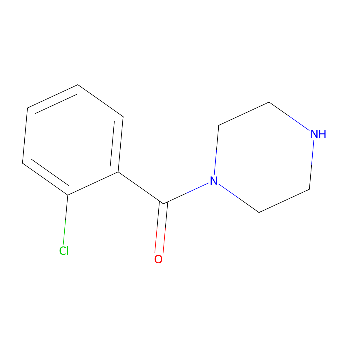 1-(2-Chloro-benzoyl)-piperazine molecular structure, CAS 13754-45-5