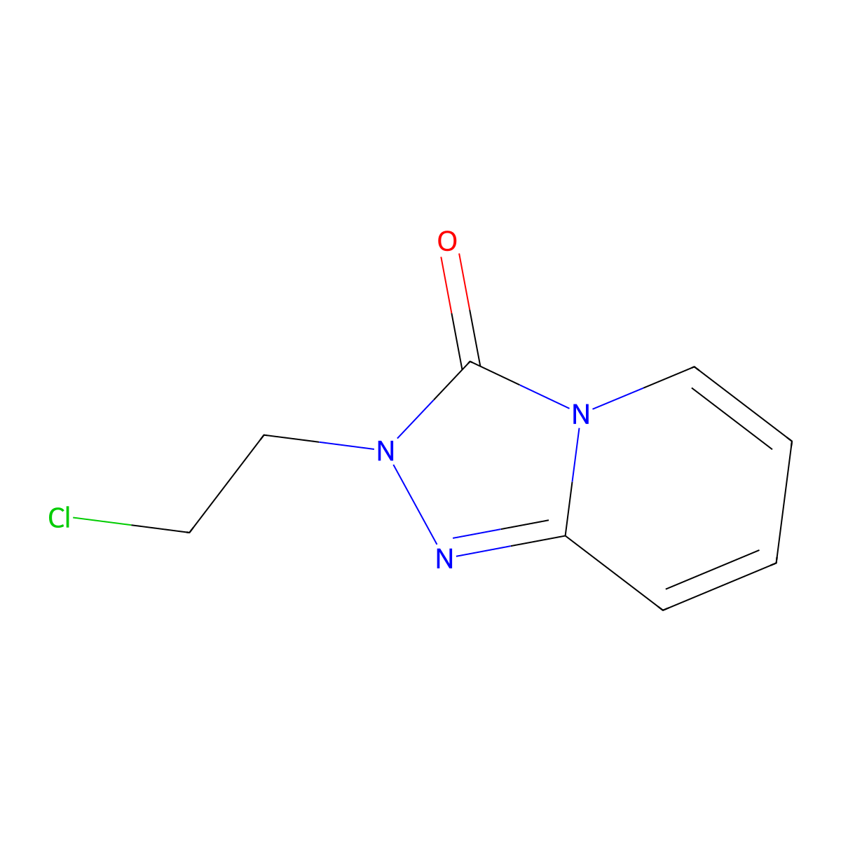 2-(2-chloroethyl)-2H,3H-[1,2,4]triazolo[4,3-a]pyridin-3-one molecular structure, CAS 137540-94-4