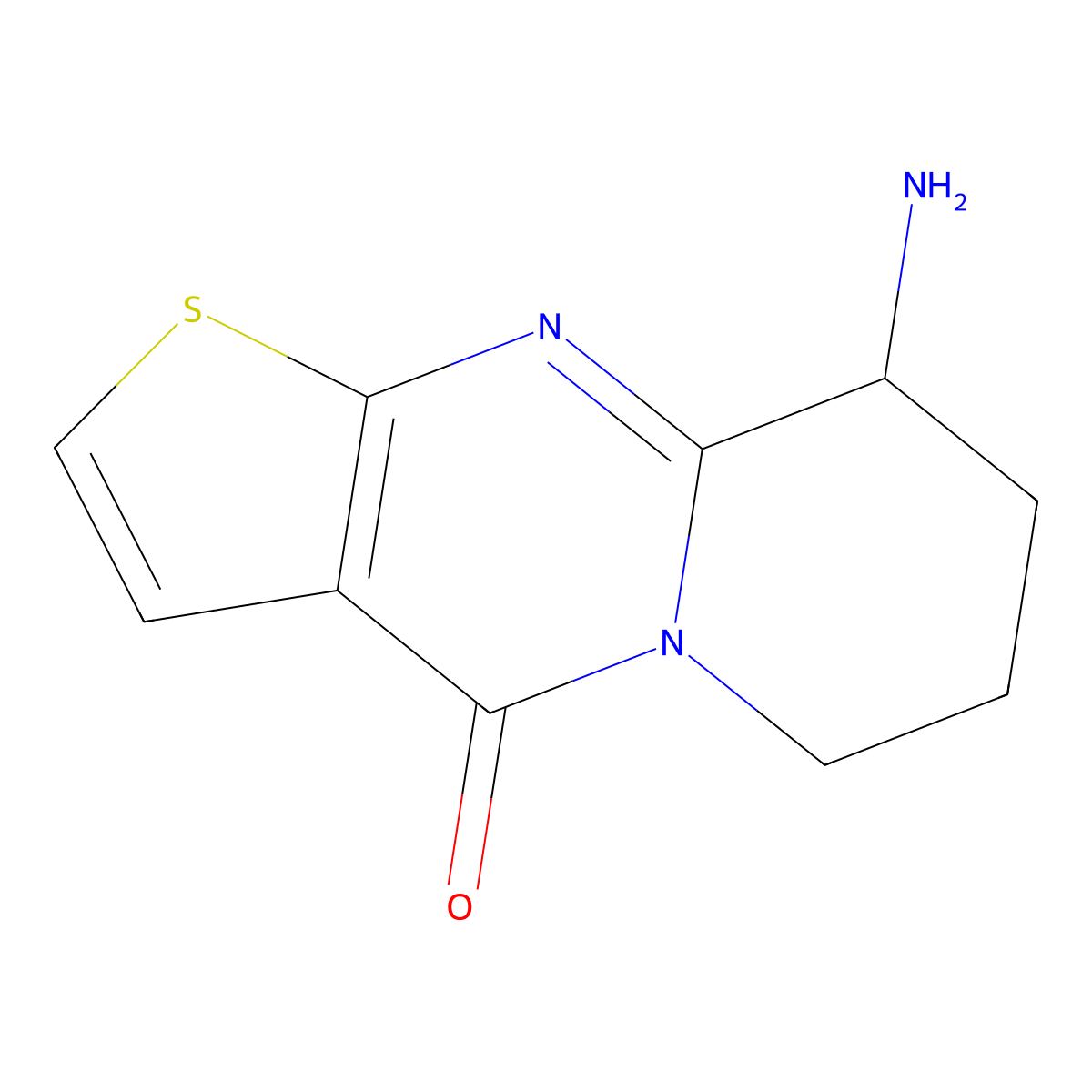 10-Amino-6-thia-1,8-diazatricyclo[7.4.0.0,3,7]trideca-3(7),4,8-trien-2-one molecular structure, CAS 1375471-62-7