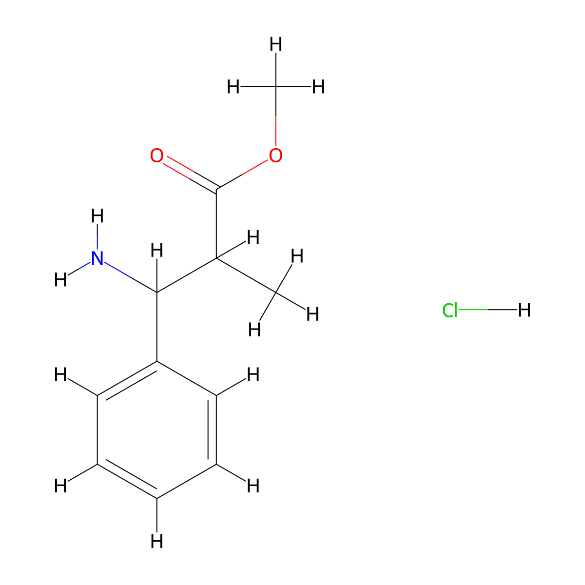 Methyl 3-amino-2-methyl-3-phenylpropanoate hydrochloride molecular structure, CAS 1375471-75-2