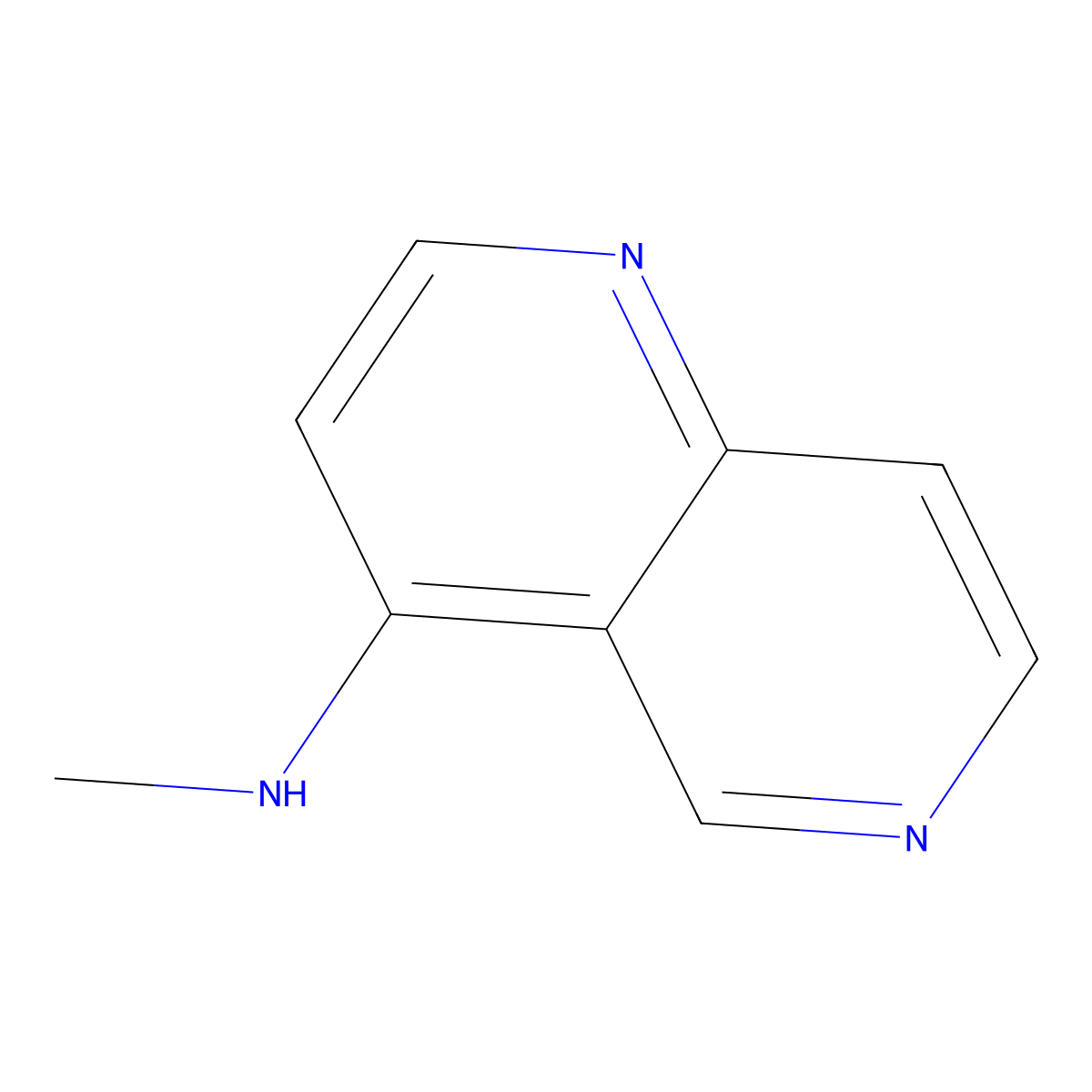 1,6-Naphthyridin-4-amine, N-methyl- molecular structure, CAS 1375471-84-3