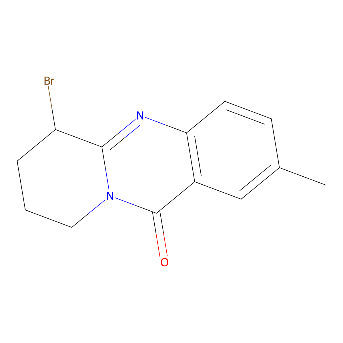 6-bromo-2-methyl-6H,7H,8H,9H,11H-pyrido[2,1-b]quinazolin-11-one molecular structure, CAS 1375472-40-4