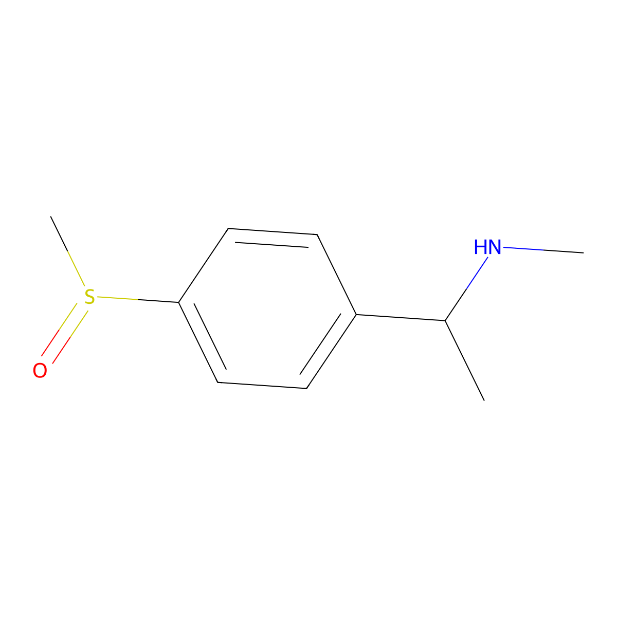 [1-(4-Methanesulfinylphenyl)ethyl](methyl)amine molecular structure, CAS 1375472-47-1