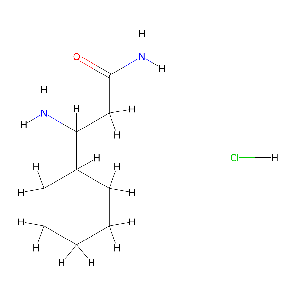 3-Amino-3-cyclohexylpropanamide hydrochloride molecular structure, CAS 1375473-18-9