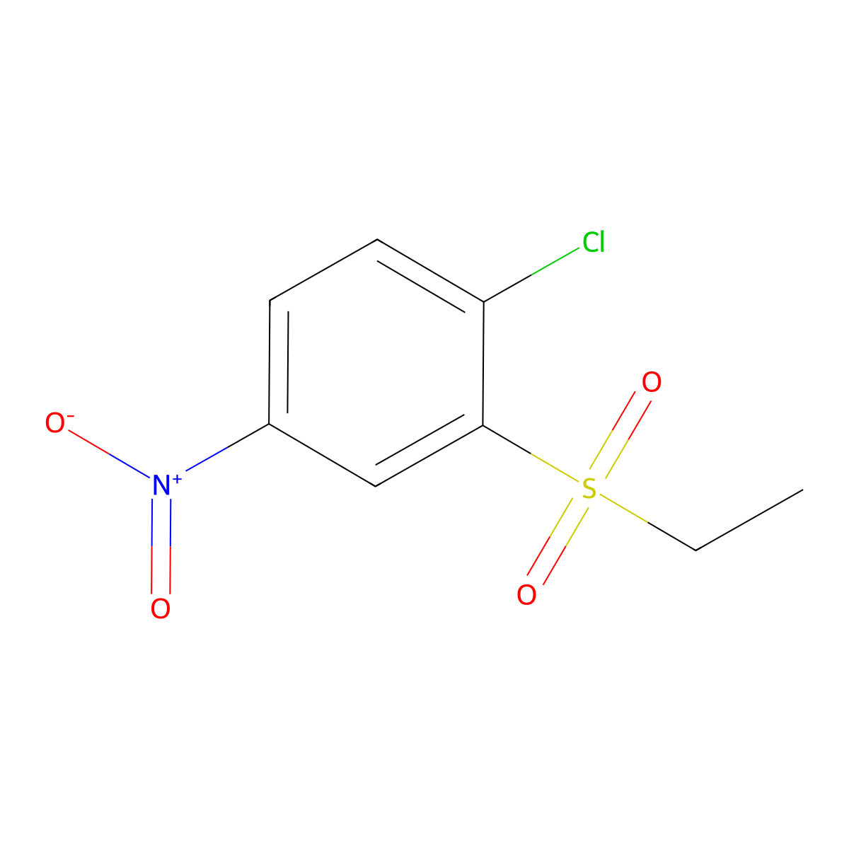 1-Chloro-2-(ethanesulfonyl)-4-nitrobenzene molecular structure, CAS 1375473-19-0