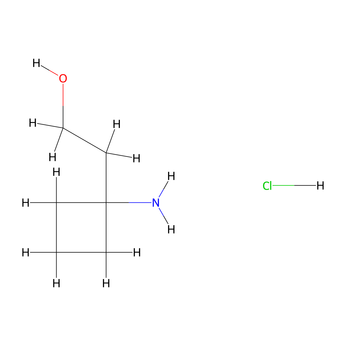 2-(1-Aminocyclobutyl)ethan-1-ol hydrochloride molecular structure, CAS 1375473-21-4