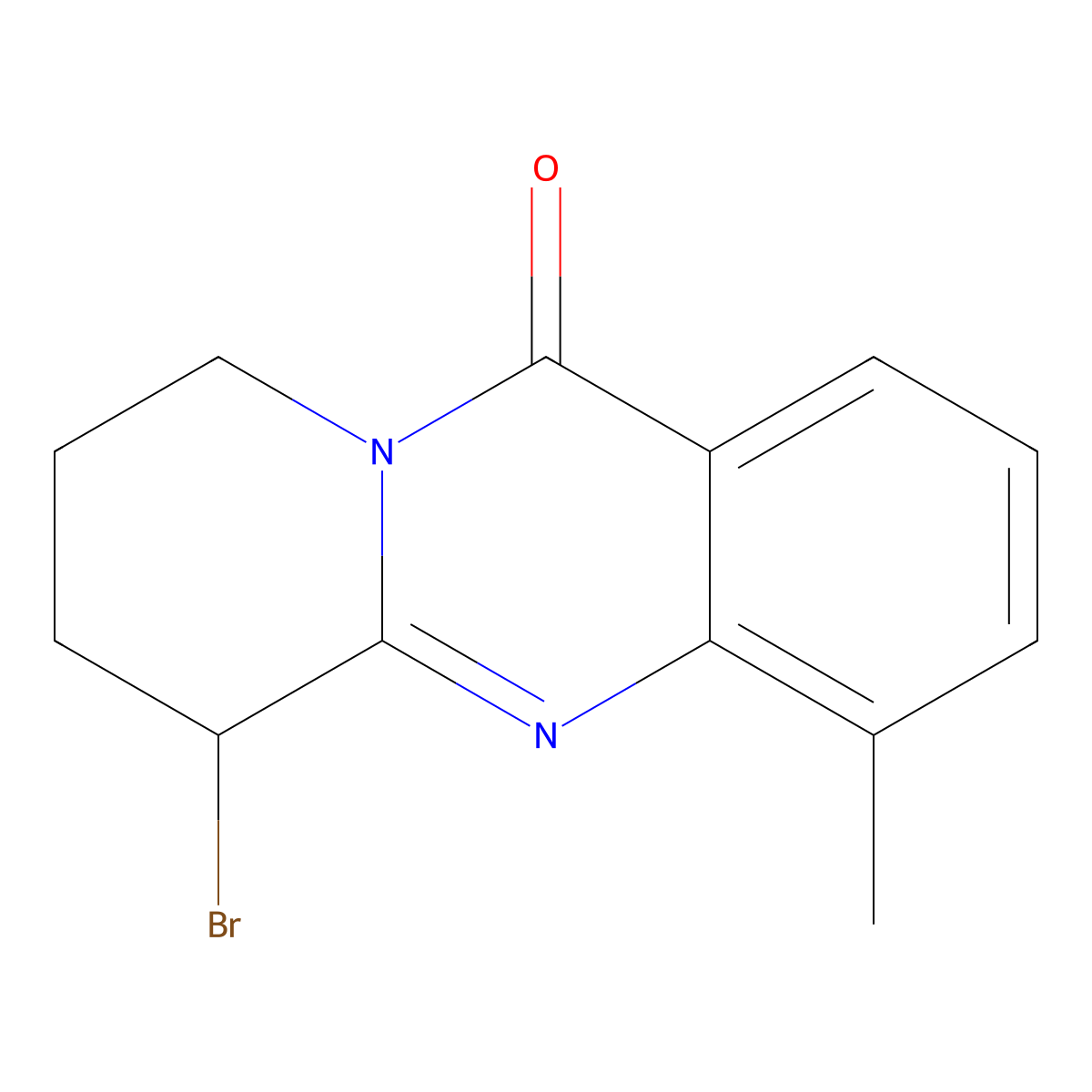6-bromo-4-methyl-6H,7H,8H,9H,11H-pyrido[2,1-b]quinazolin-11-one molecular structure, CAS 1375473-22-5