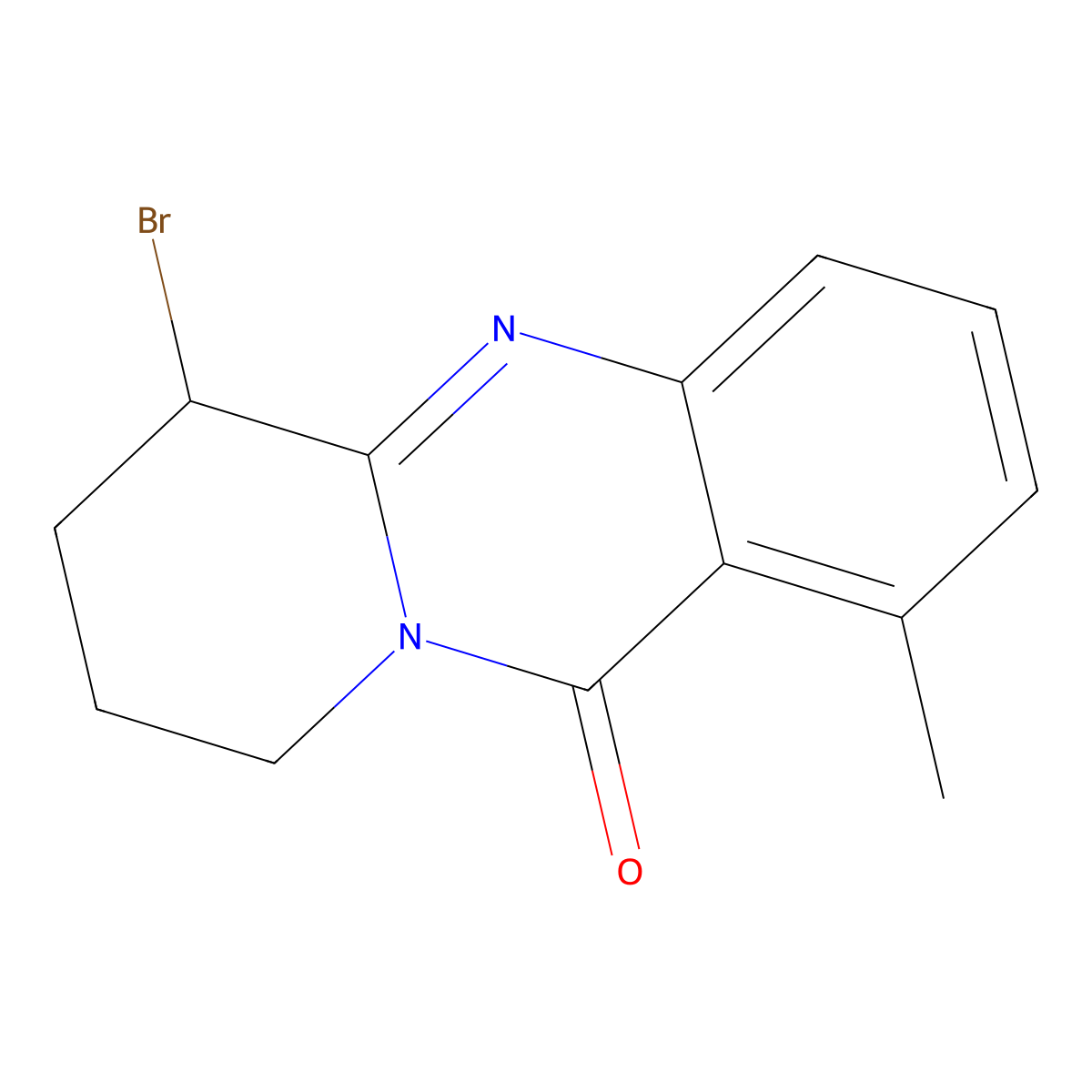 6-bromo-1-methyl-6H,7H,8H,9H,11H-pyrido[2,1-b]quinazolin-11-one molecular structure, CAS 1375473-25-8