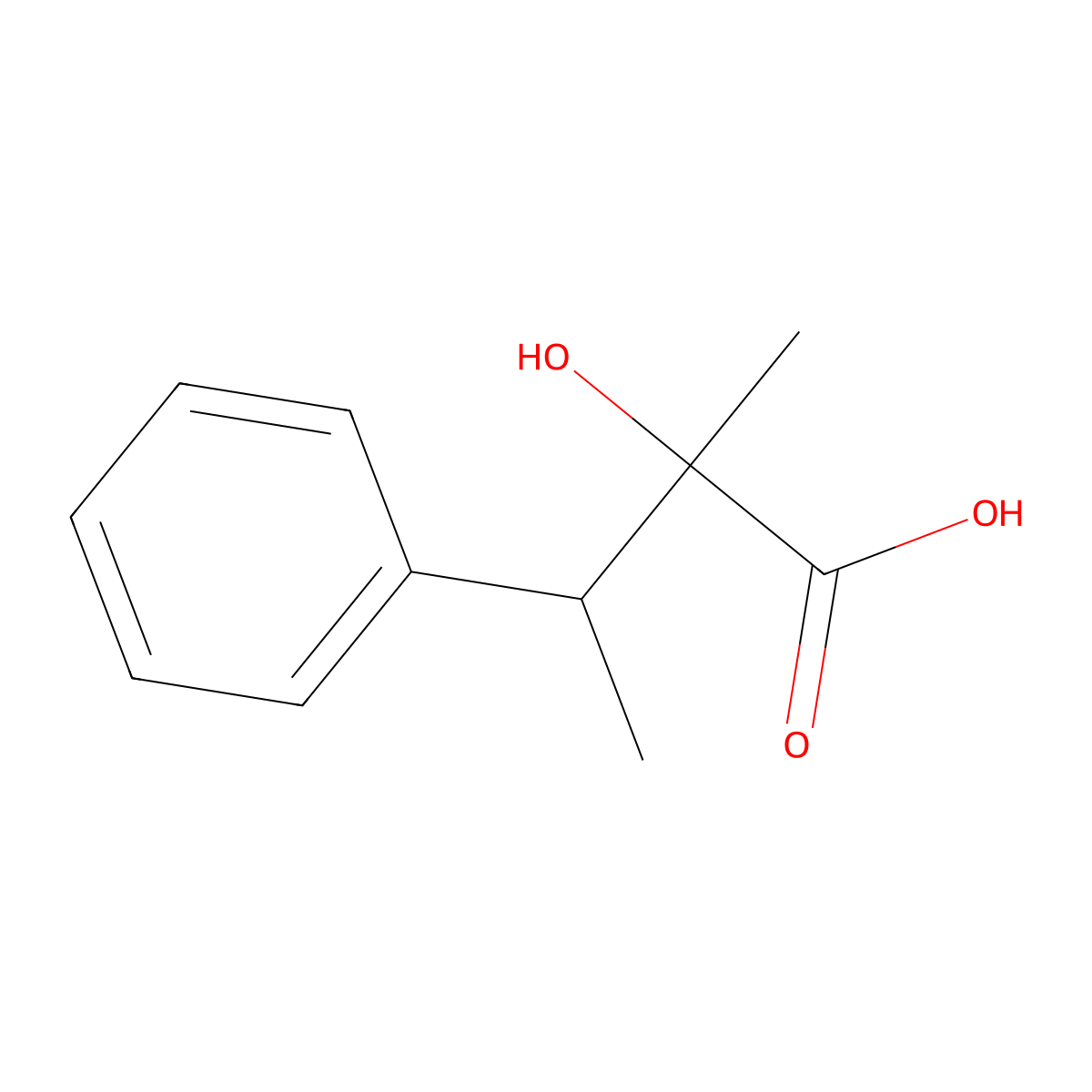 2-Hydroxy-2-methyl-3-phenylbutanoic acid molecular structure, CAS 1375473-28-1