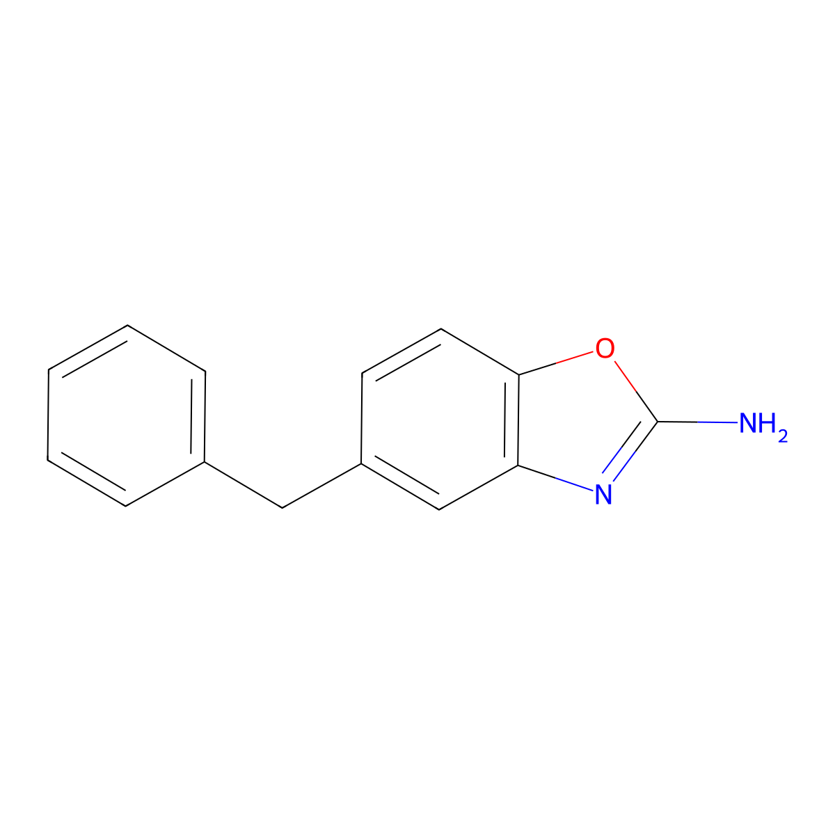 5-Benzyl-1,3-benzoxazol-2-amine molecular structure, CAS 1375473-29-2
