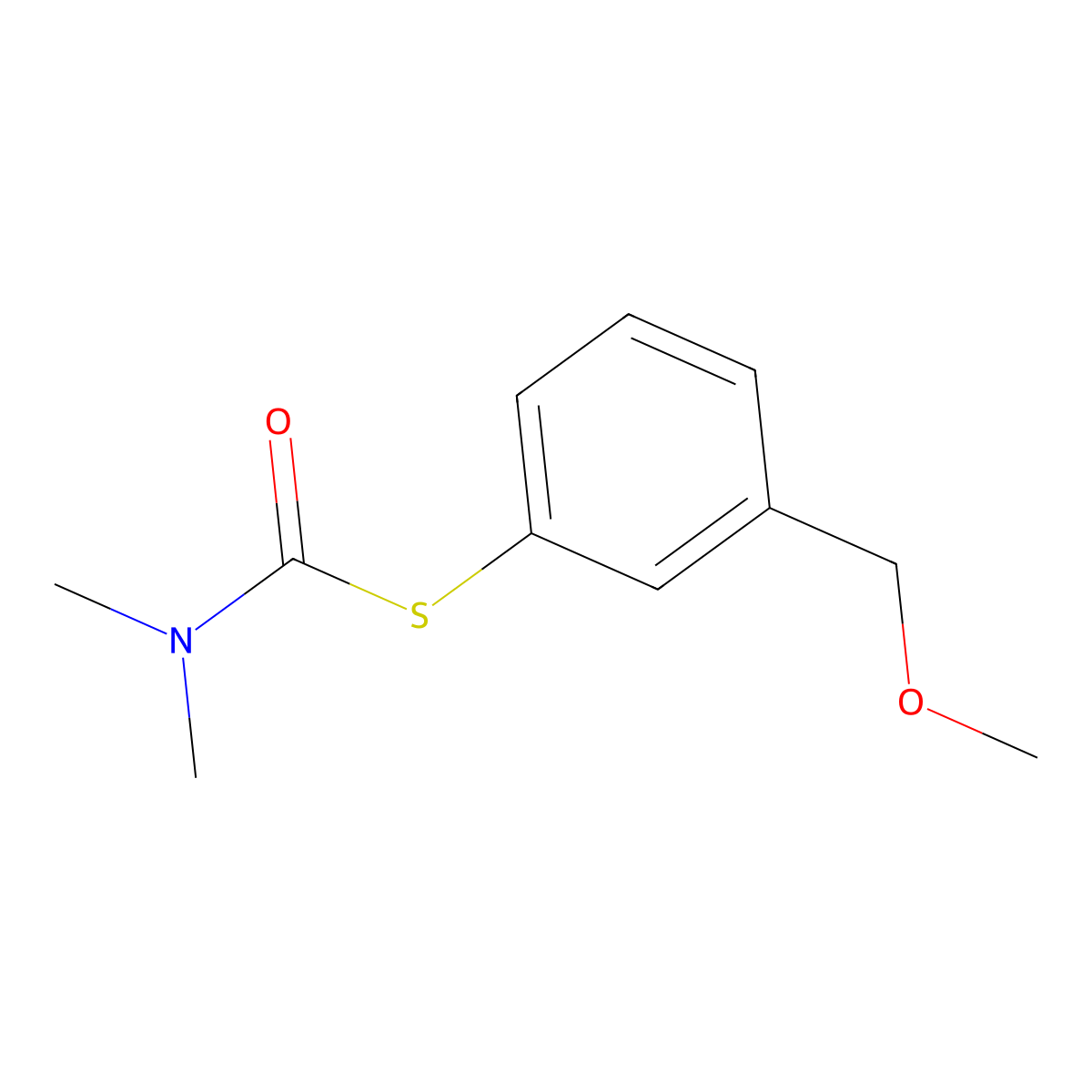 1-{[3-(methoxymethyl)phenyl]sulfanyl}-N,N-dimethylformamide molecular structure, CAS 1375473-65-6