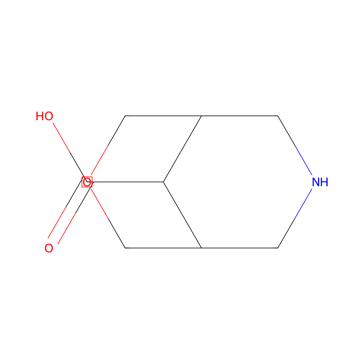 3-Oxa-7-azabicyclo[3.3.1]nonane-9-carboxylic acid molecular structure, CAS 1375473-72-5
