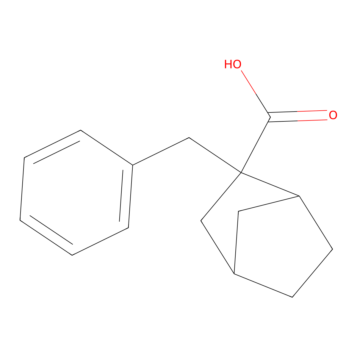 2-Benzylbicyclo[2.2.1]heptane-2-carboxylic acid molecular structure, CAS 1375473-78-1