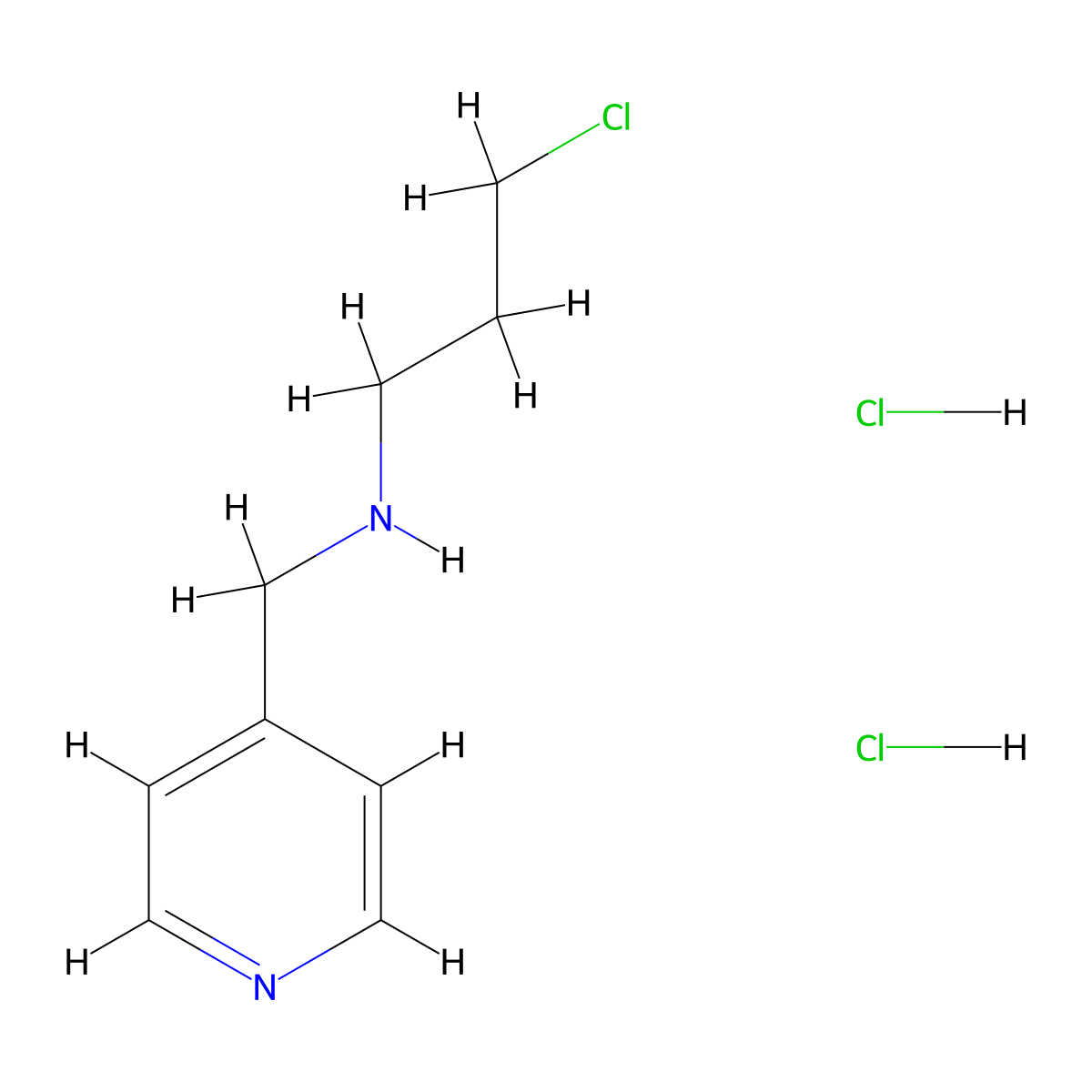 (3-Chloropropyl)(pyridin-4-ylmethyl)amine dihydrochloride molecular structure, CAS 1375474-23-9