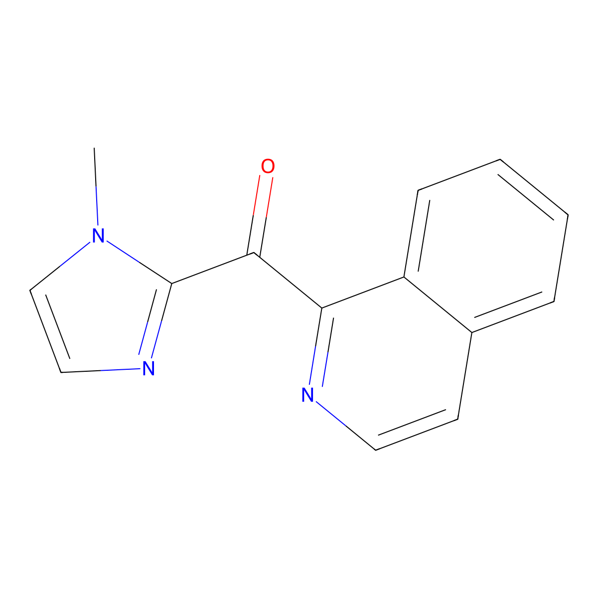 1-[(1-methyl-1H-imidazol-2-yl)carbonyl]isoquinoline molecular structure, CAS 1375474-53-5