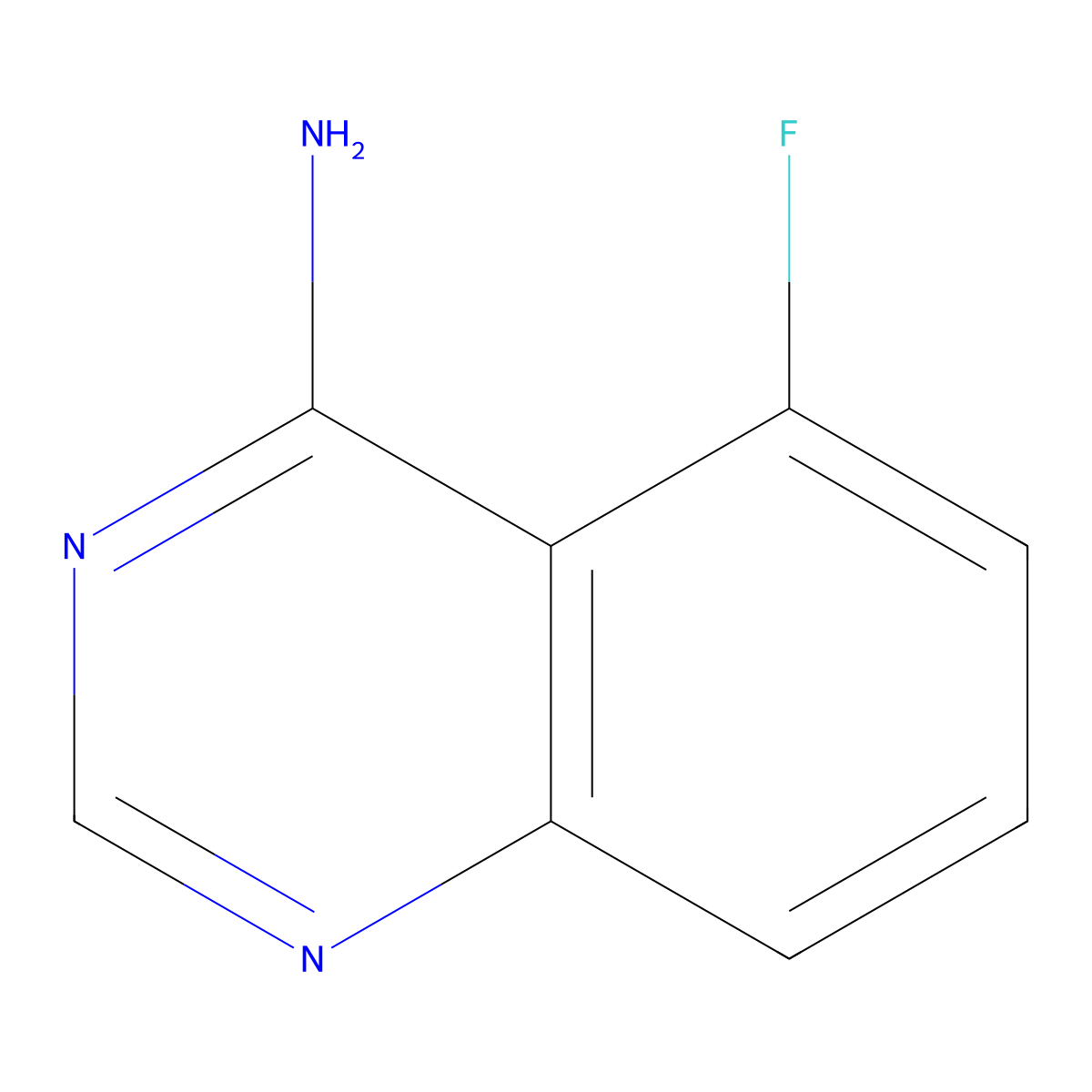 5-Fluoroquinazolin-4-amine molecular structure, CAS 137553-48-1