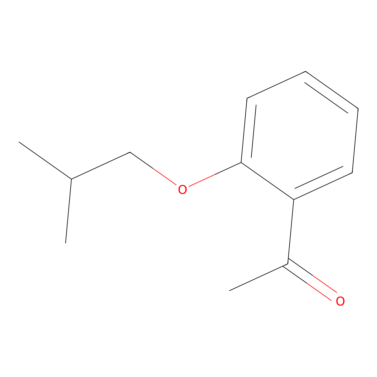 1-(2-Isobutoxyphenyl)ethanone molecular structure, CAS 137557-08-5