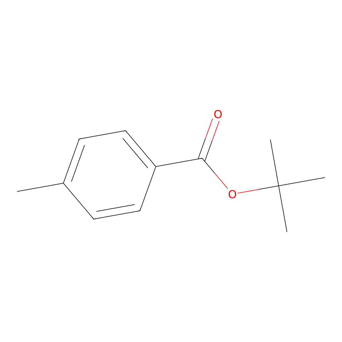 1,1-Dimethylethyl 4-methylbenzoate molecular structure, CAS 13756-42-8