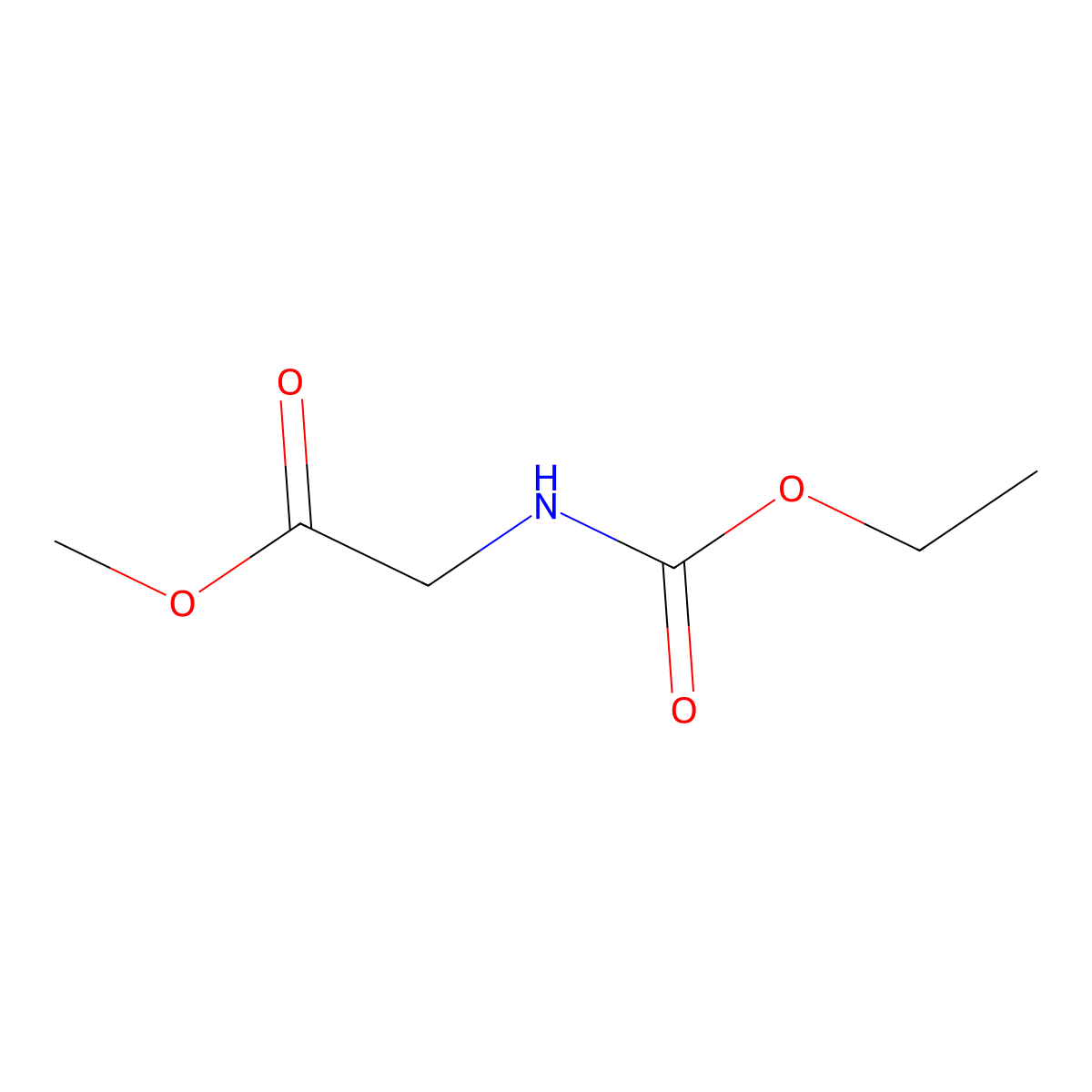 Methyl N-(ethoxycarbonyl)glycinate molecular structure, CAS 13756-47-3
