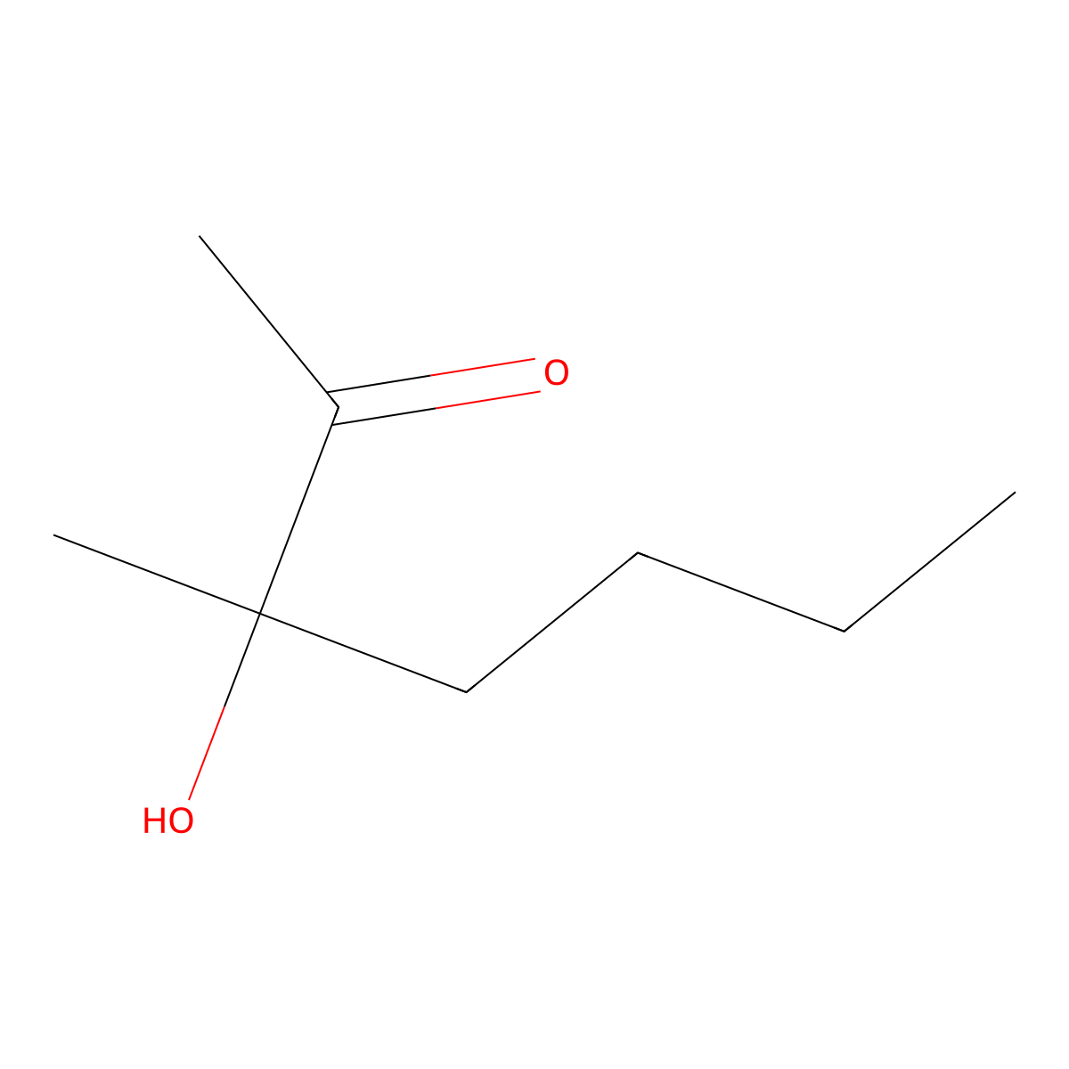 3-Hydroxy-3-methyl-2-heptanone molecular structure, CAS 13757-91-0