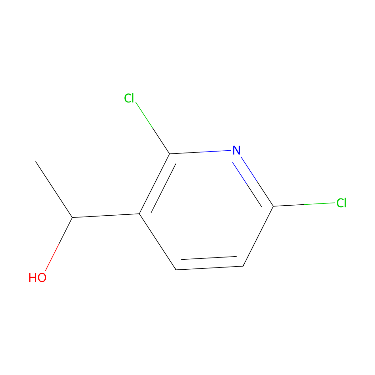 1-(2,6-Dichloropyridin-3-yl)ethan-1-ol molecular structure, CAS 1375708-67-0