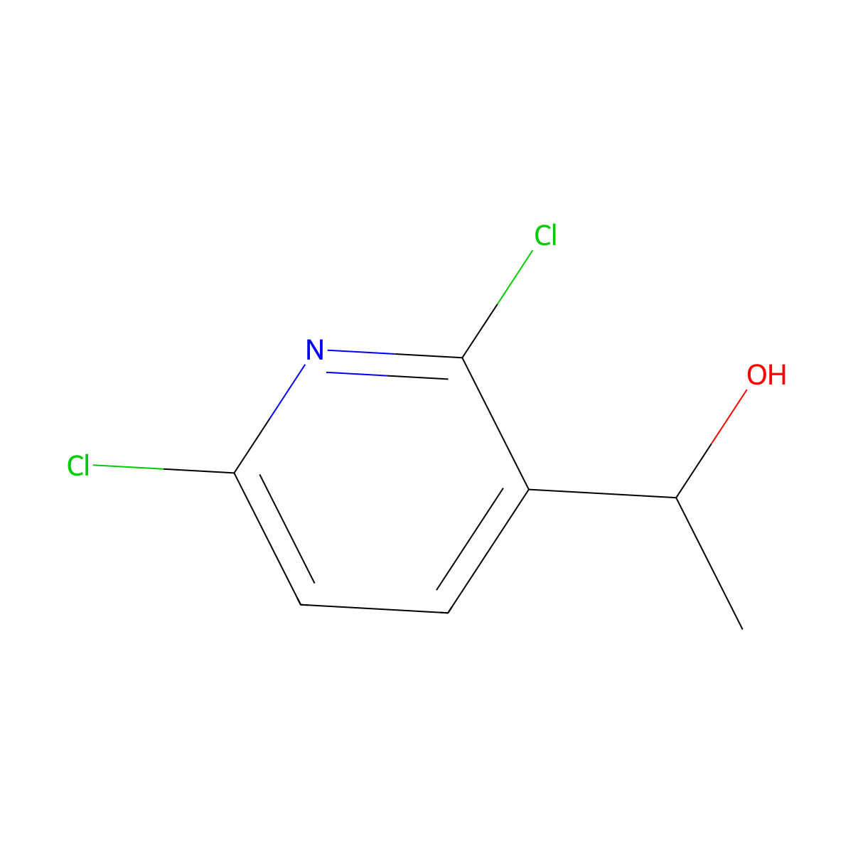 1-(2,6-Dichloropyridin-3-yl)ethan-1-ol molecular structure, CAS 1375708-67-0