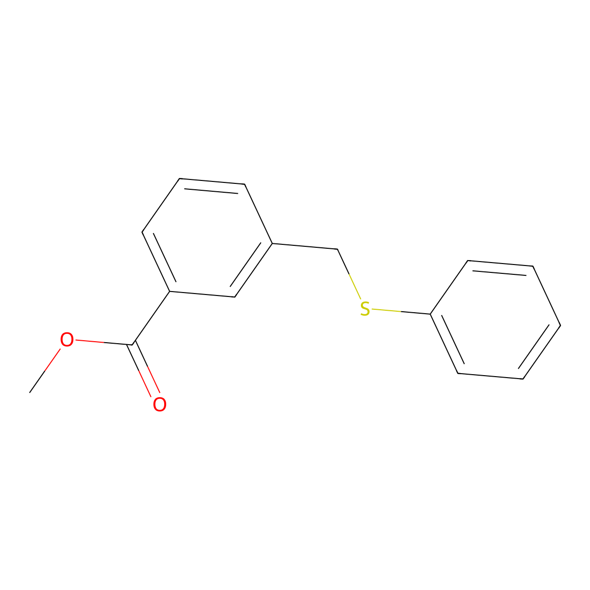 Methyl 3-((phenylthio)methyl)benzoate molecular structure, CAS 137571-38-1