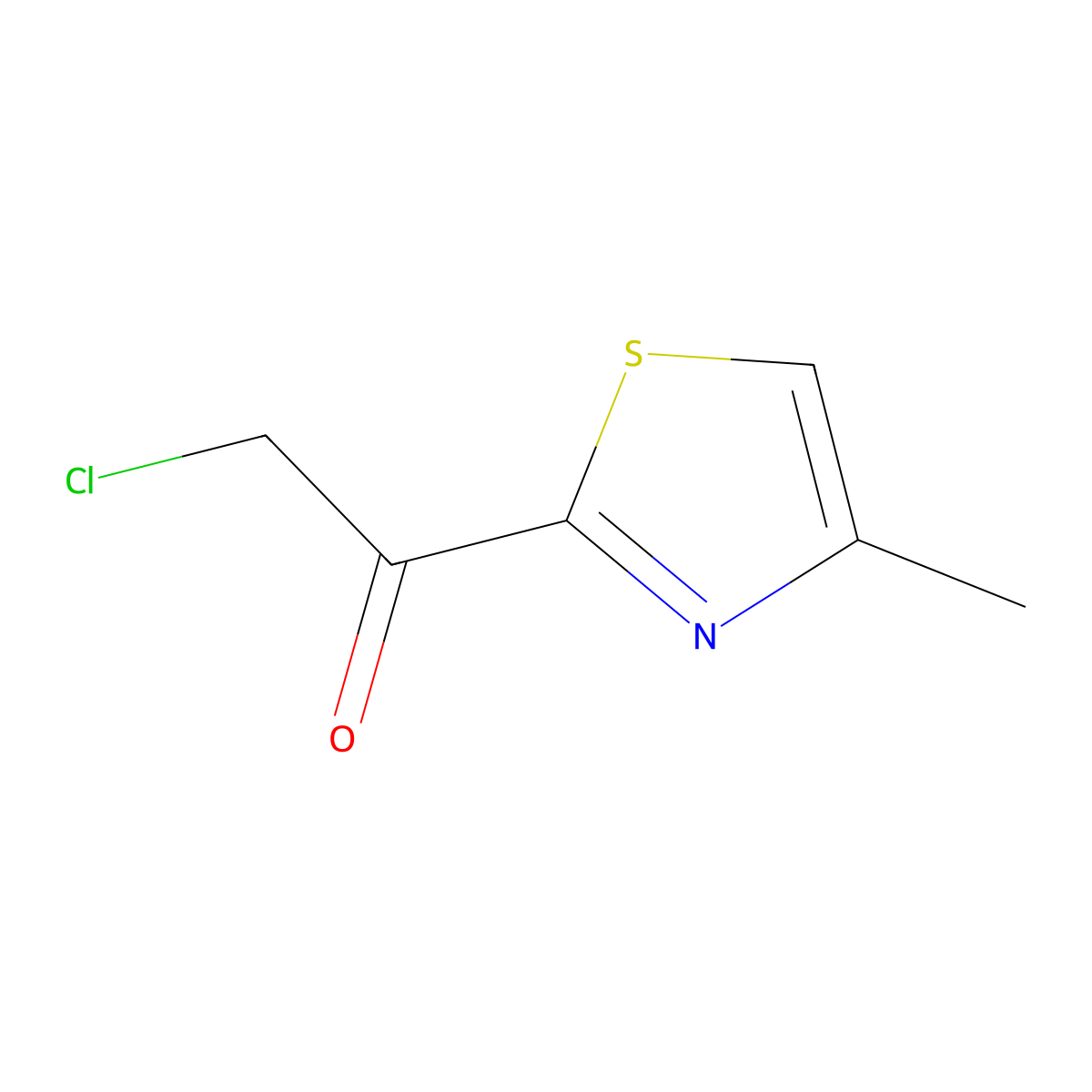 2-Chloro-1-(4-methyl-2-thiazolyl)ethanone molecular structure, CAS 1375711-56-0
