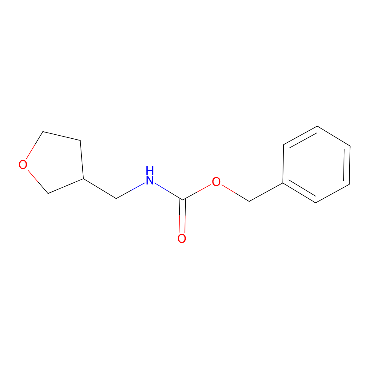 Benzyl N-[(oxolan-3-yl)methyl]carbamate molecular structure, CAS 1375745-81-5