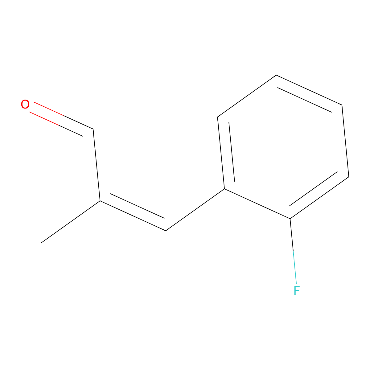 (E)-3-(2-Fluorophenyl)-2-methylacrylaldehyde molecular structure, CAS 1375800-37-5