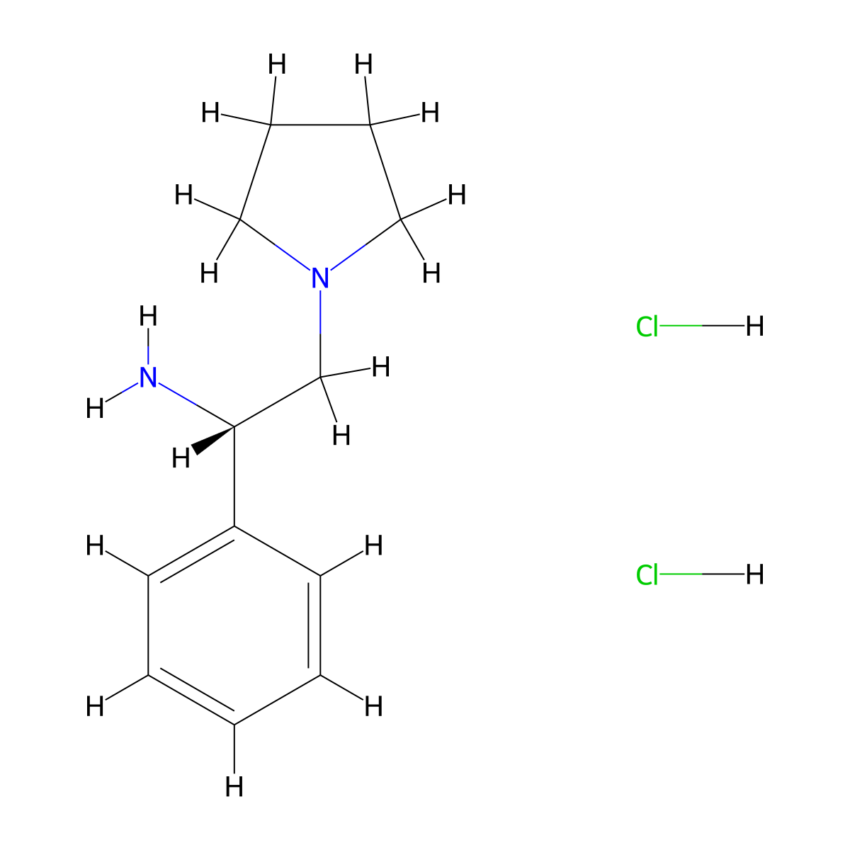 (S)-alpha-Phenyl-1-pyrrolidineethanamine molecular structure, CAS 137581-63-6