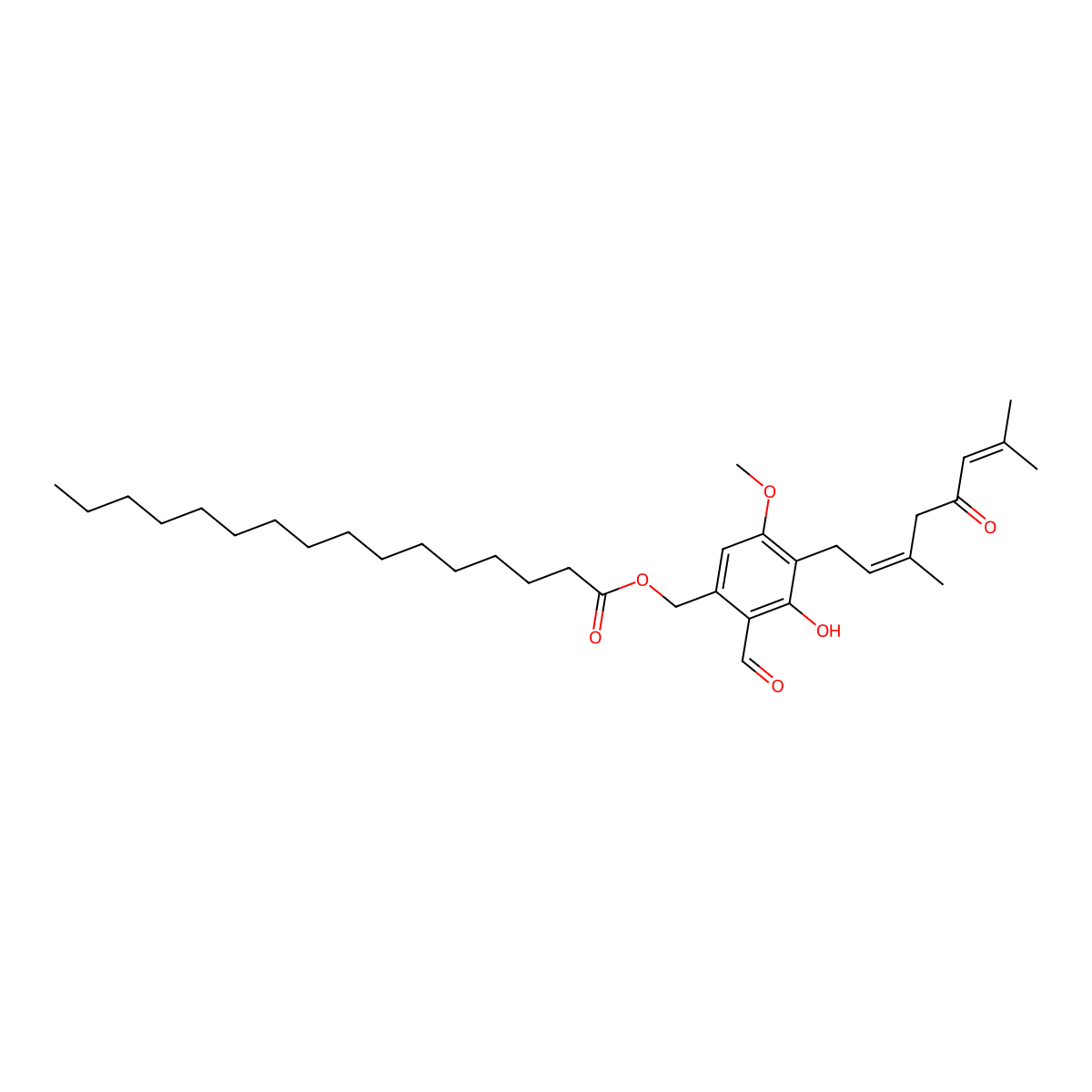 Hericenone C molecular structure, CAS 137592-03-1