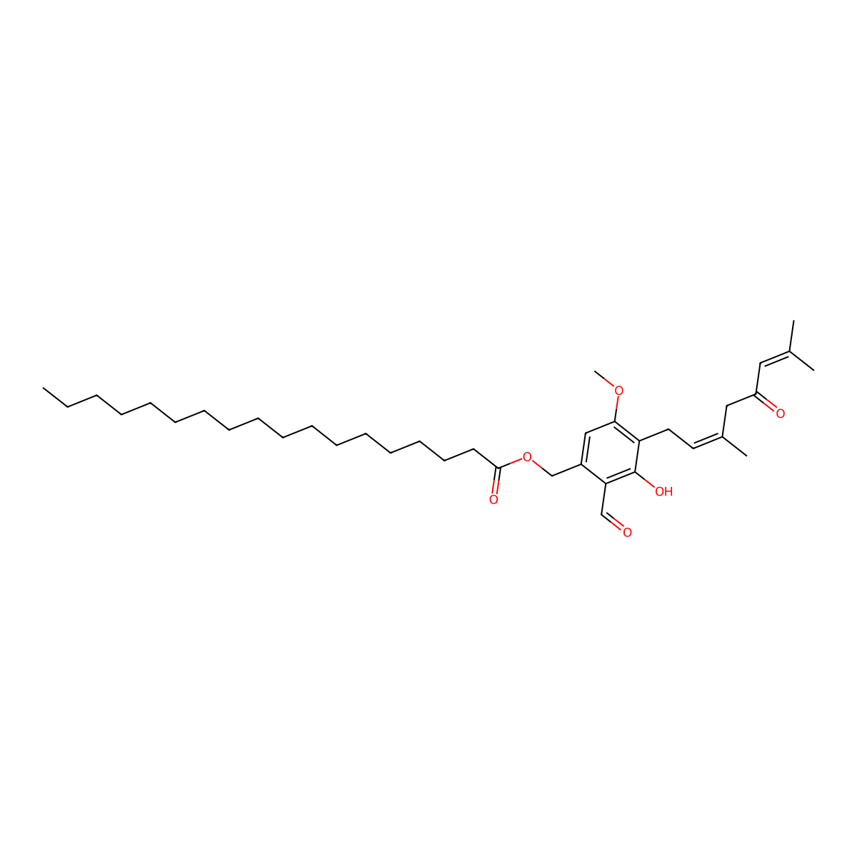 Hericenone D molecular structure, CAS 137592-04-2