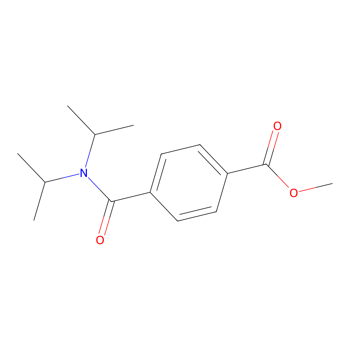 Methyl 4-[bis(propan-2-yl)carbamoyl]benzoate molecular structure, CAS 1375930-93-0