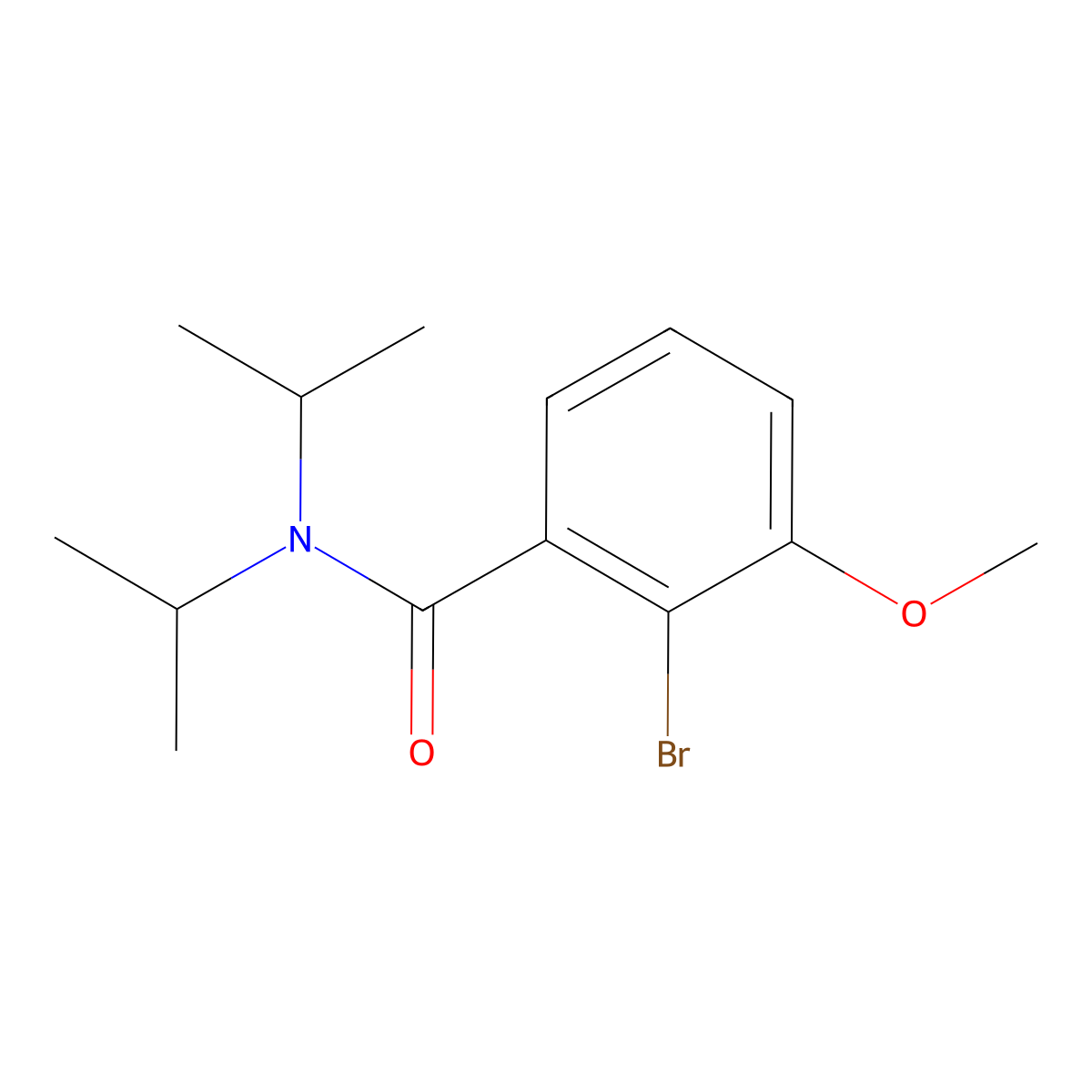 2-Bromo-3-methoxy-N,N-bis(1-methylethyl)benzamide molecular structure, CAS 1375931-14-8