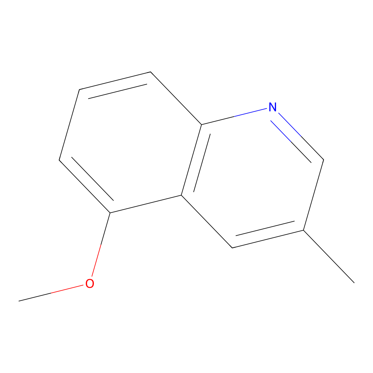 5-Methoxy-3-methylquinoline molecular structure, CAS 137595-48-3