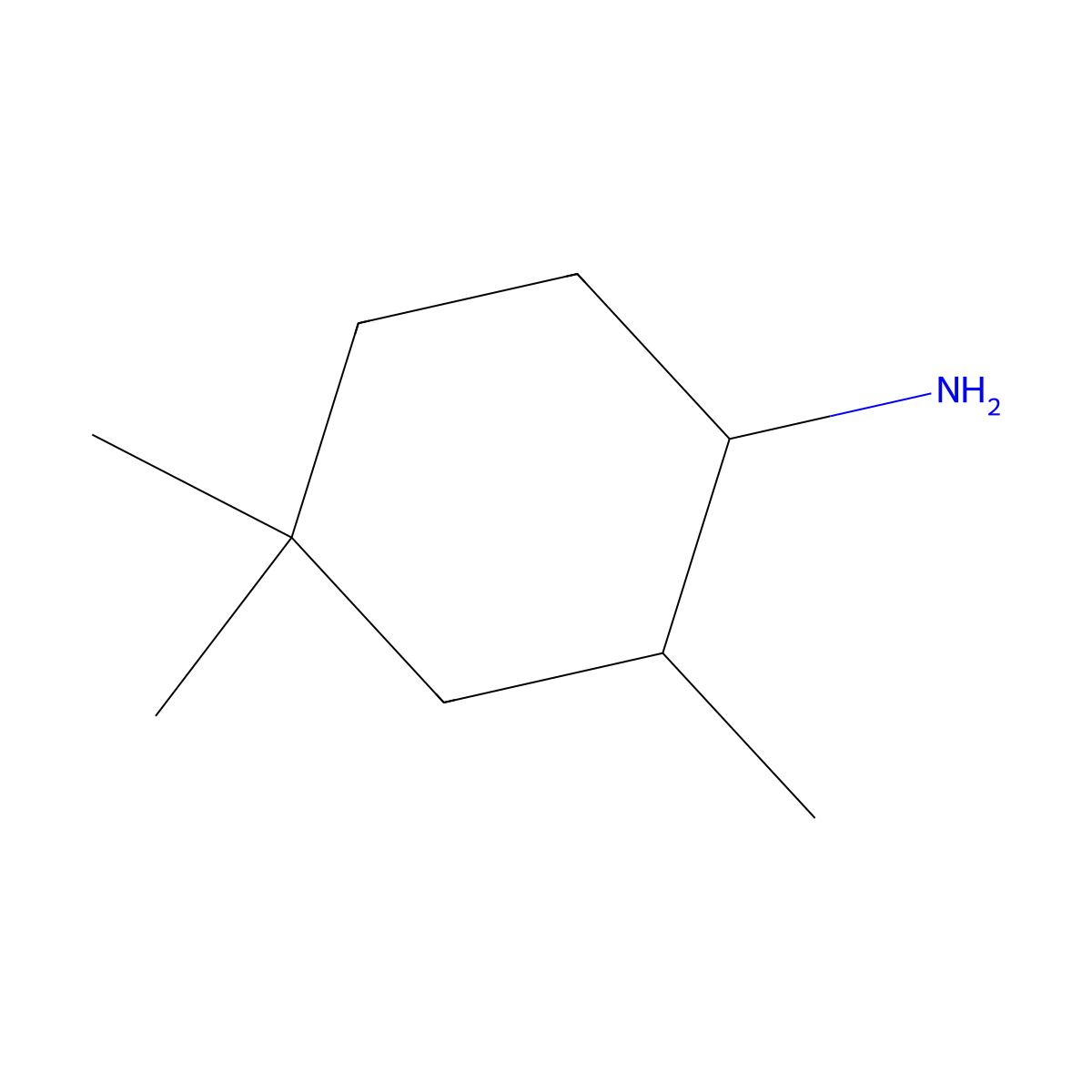 2,4,4-Trimethylcyclohexan-1-amine molecular structure, CAS 1375982-88-9