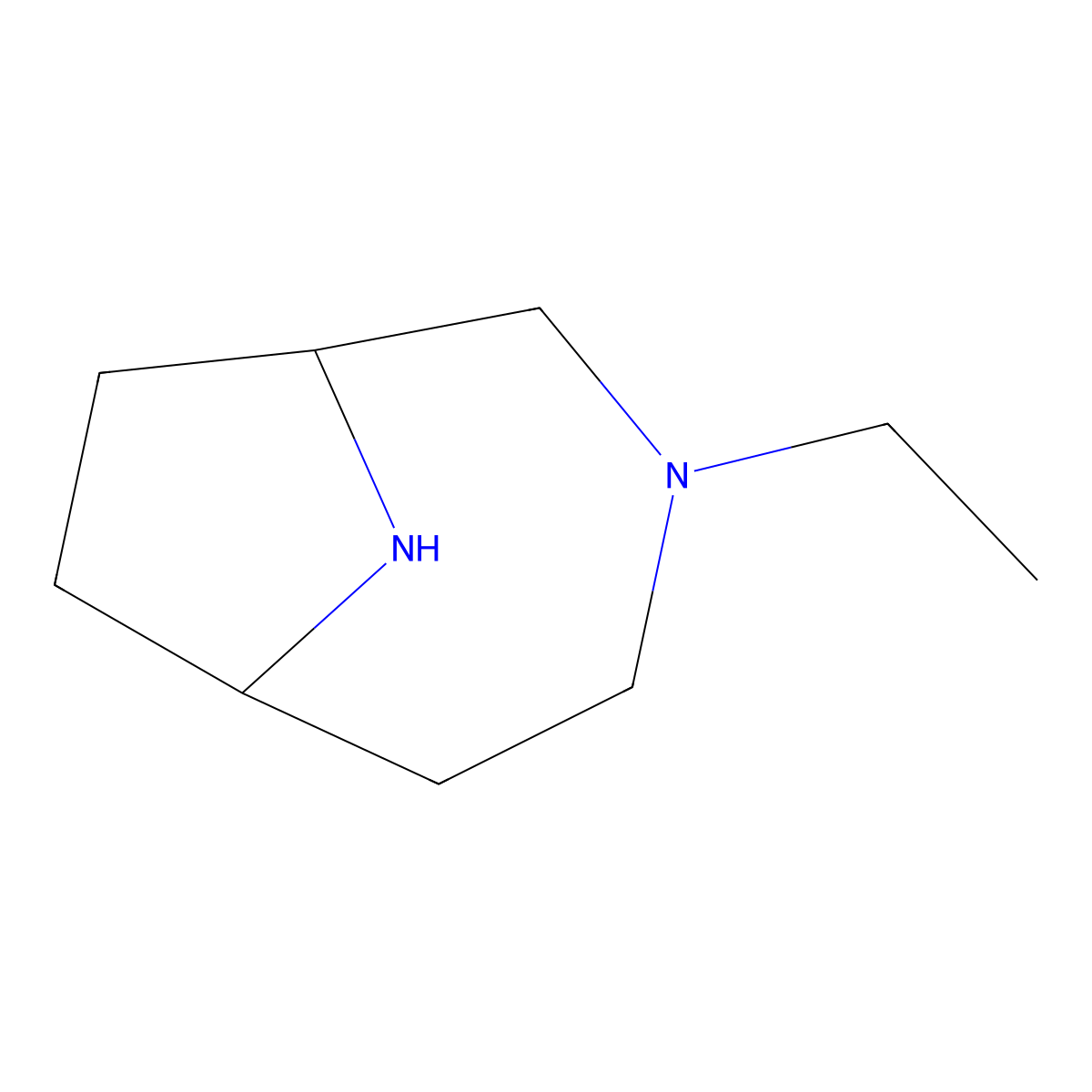 3-Ethyl-3,9-diazabicyclo[4.2.1]nonane molecular structure, CAS 1376047-26-5
