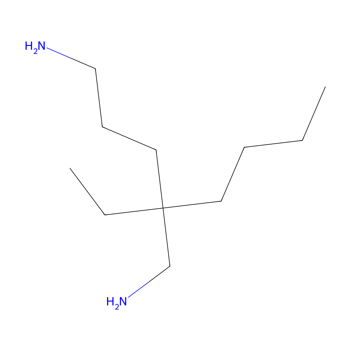 2-Butyl-2-ethyl-1,5-pentanediamine molecular structure, CAS 137605-95-9