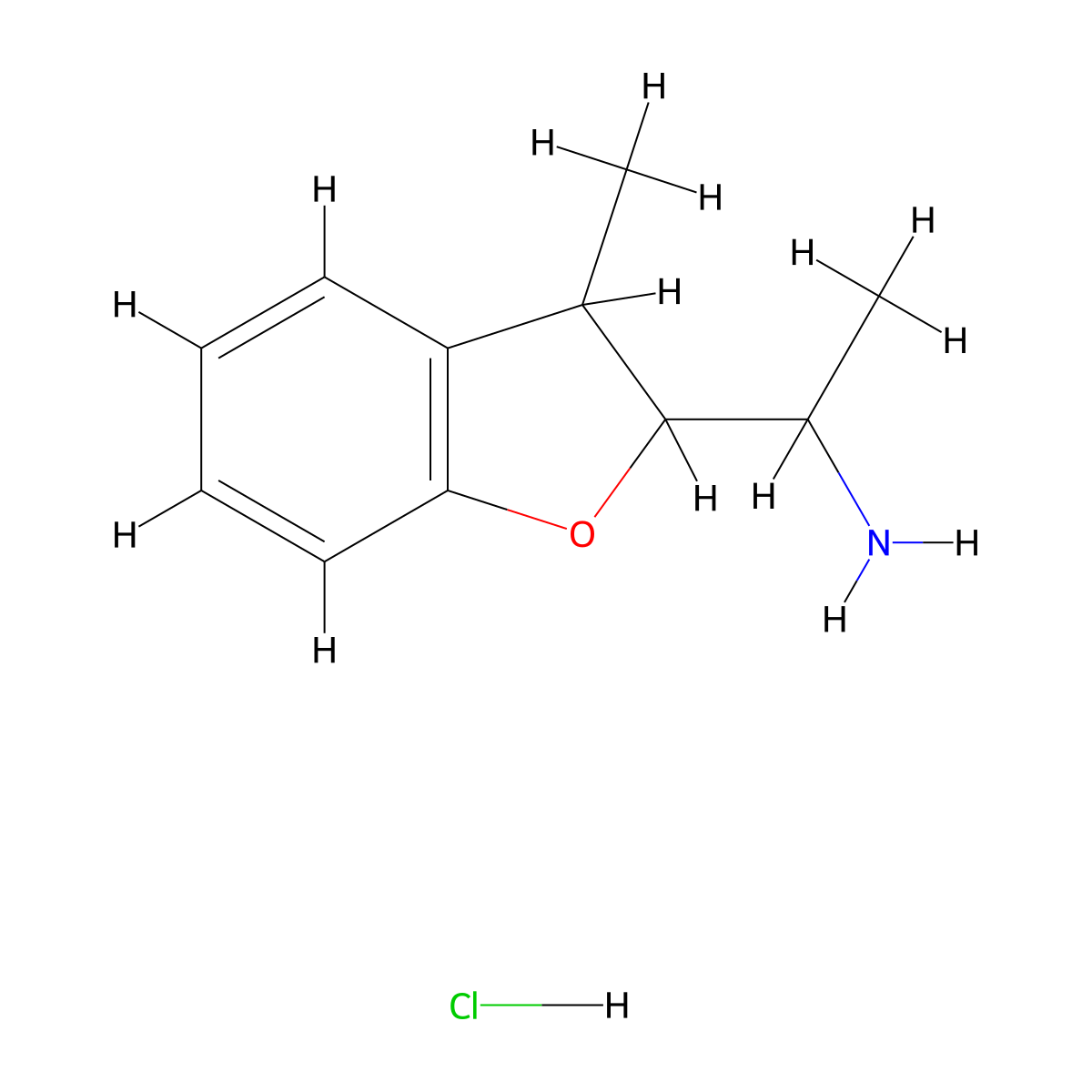 1-(3-Methyl-2,3-dihydro-1-benzofuran-2-yl)ethan-1-amine hydrochloride molecular structure, CAS 1376054-09-9