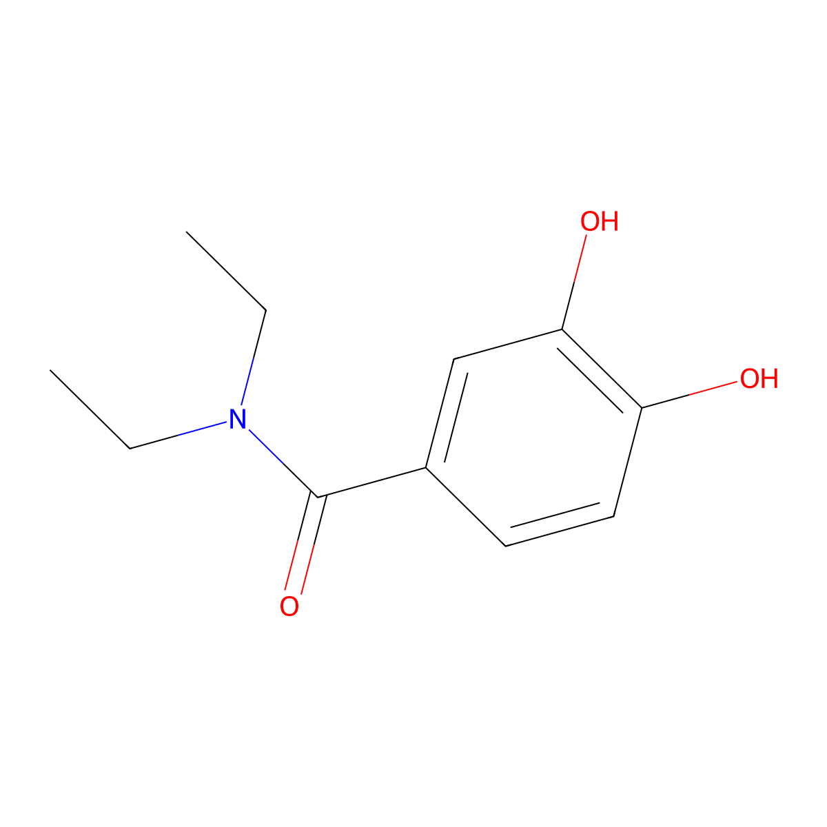 N,N-Diethyl-3,4-dihydroxybenzamide molecular structure, CAS 137609-03-1