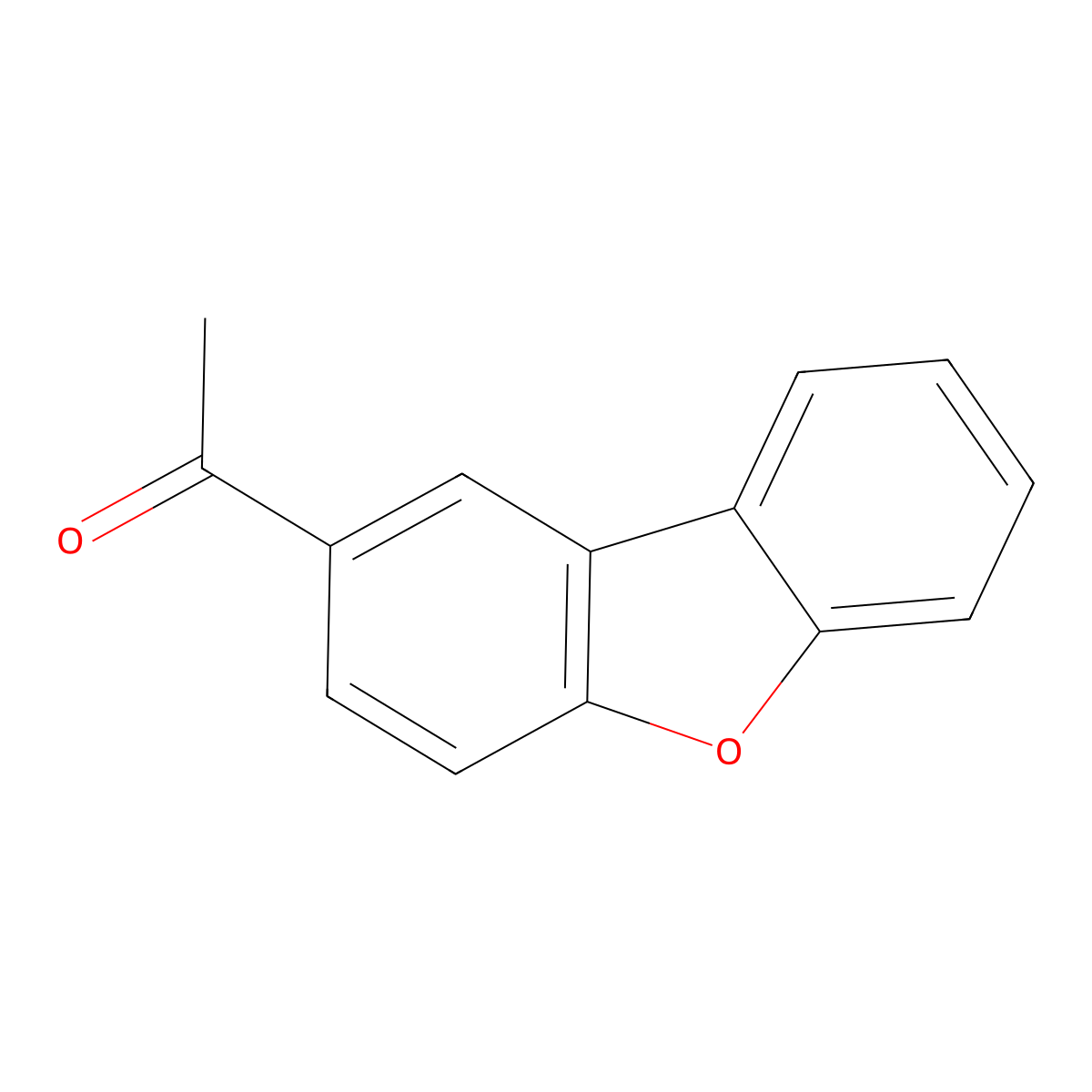2-Acetyldibenzofuran molecular structure, CAS 13761-32-5