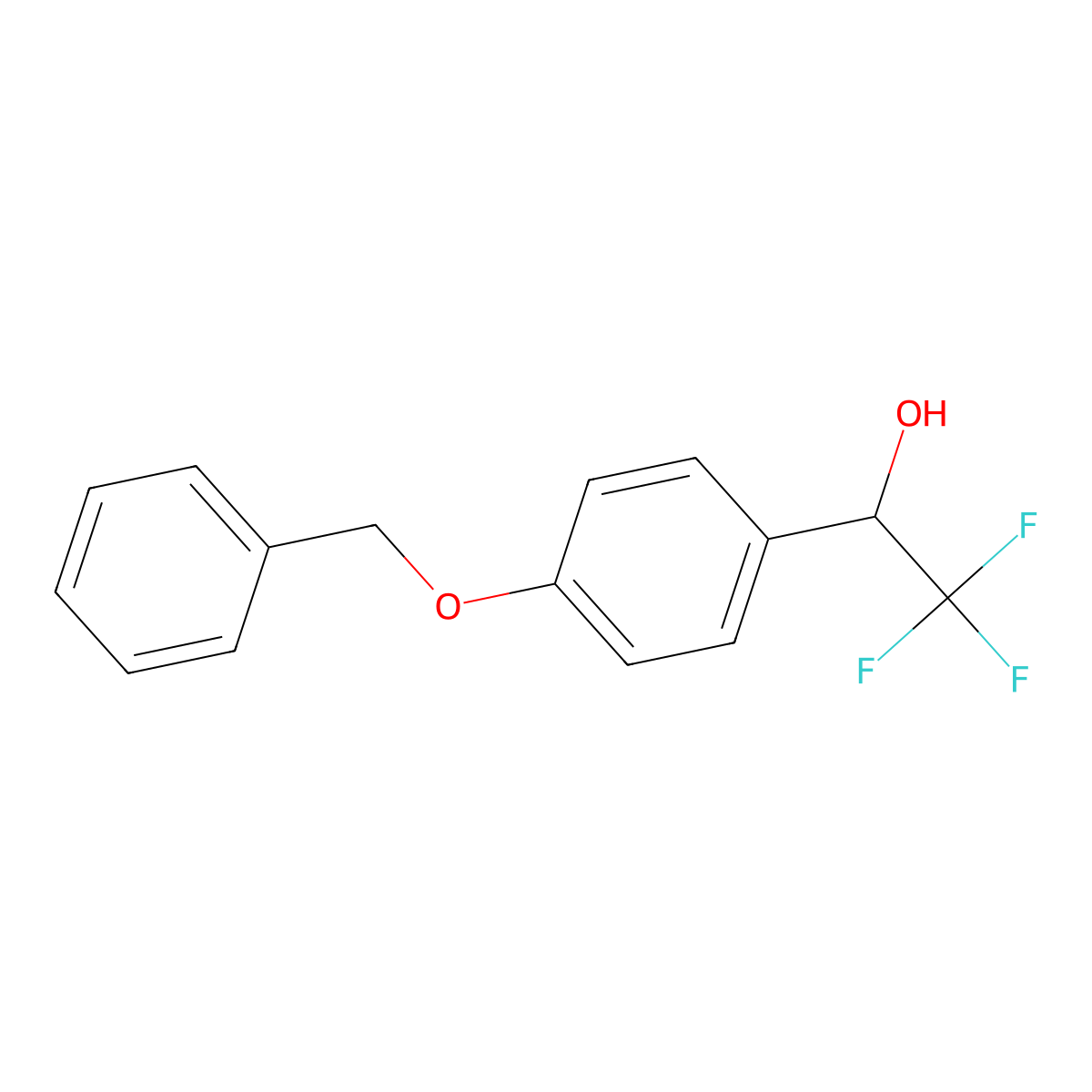 4-(Benzyloxy)-alpha-(trifluoromethyl)benzyl Alcohol molecular structure, CAS 137615-36-2
