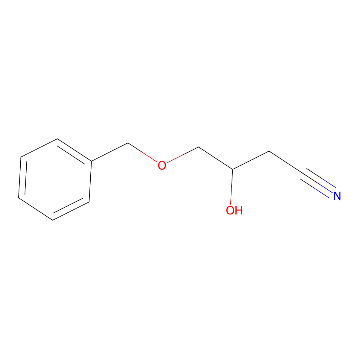 4-(Benzyloxy)-3-hydroxybutanenitrile molecular structure, CAS 137618-52-1